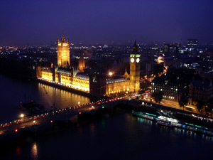 ロンドン・アイからのロンドンの夜景